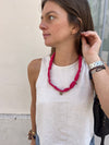 Collier Rose & Charms Blancs