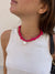 Collier Rose & Charm Roses et Or
