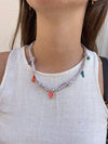 Collier Vichy & Charms Multicolores